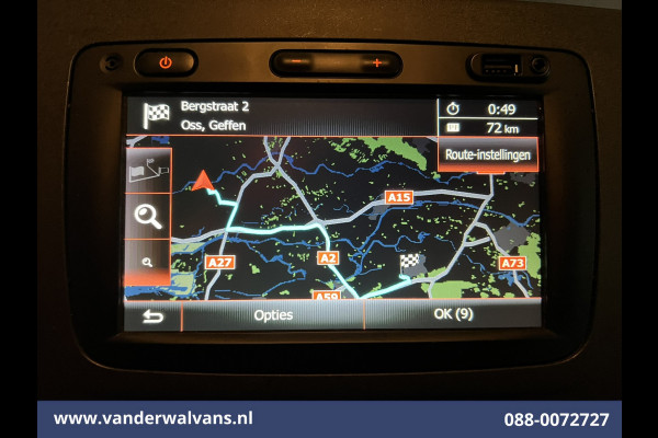 Renault Master 2.3 dCi 131pk L3H2 Euro6 Airco | Camera | Navigatie | Cruisecontrol | 270 Graden Achterdeuren Parkeersensoren, Bijrijdersbank
