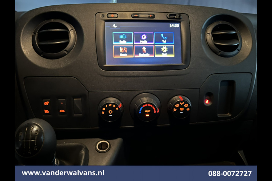 Renault Master 2.3 dCi 131pk L3H2 Euro6 Airco | Camera | Navigatie | Cruisecontrol | 270 Graden Achterdeuren Parkeersensoren, Bijrijdersbank