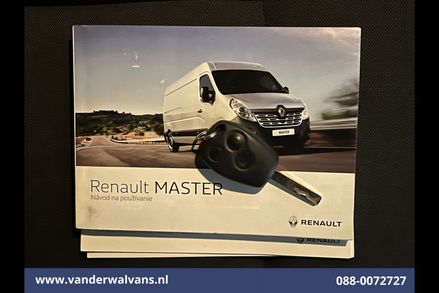 Renault Master 2.3 dCi 131pk L3H2 Euro6 Airco | Camera | Navigatie | Cruisecontrol | 270 Graden Achterdeuren Parkeersensoren, Bijrijdersbank