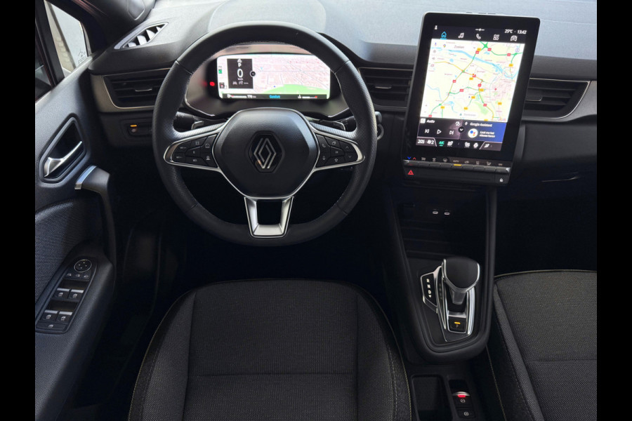 Renault Captur 1.3 MILD HYBRID 160 TECHNO CAMERA 18''LMV STOEL/STUUR .VERW PURE VISION LED 10'' R-LINK NAVI 2025 EDC-automaat (Efficiënt Dual Clutch) 7 Versnellingen 1200KG Trekgewicht