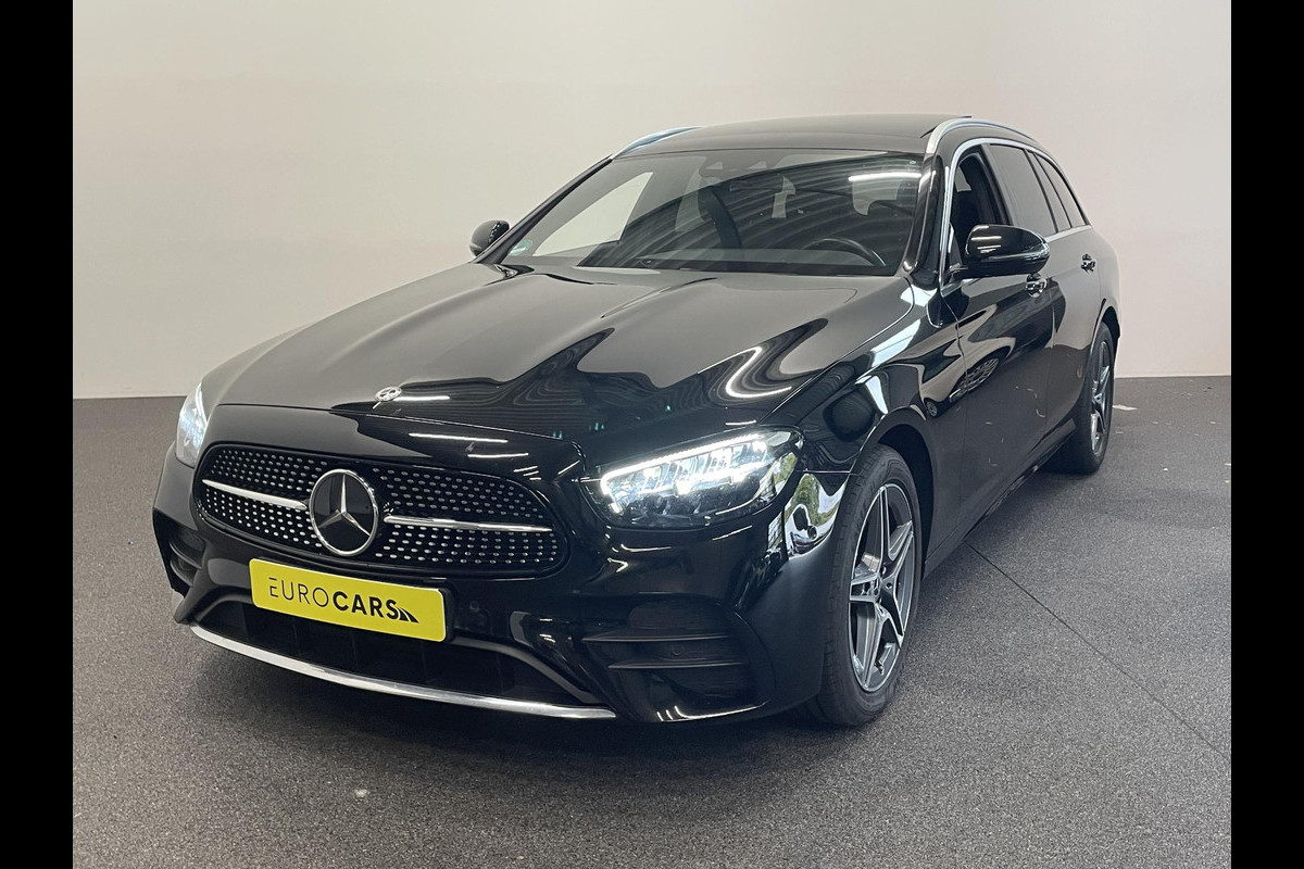 Mercedes-Benz E-Klasse 300e PHEV AMG Line Auto. Estate Panoramadak Navigatie Appel Carplay/ Android Auto Parkeersensoren Cruise Control Led Burmester Soundsystem Sfeerverlichting Elektrische achterklep Climate Control Mercedes-Benz E-Klasse 300e PHEV AMG Line Auto. Estate Panoramadak Navigatie Appel Carplay/ Android Auto Parkeersensoren Cruise Control Led Burmester Soundsystem Sfeerverlichting Elektrische achterklep Climate Control