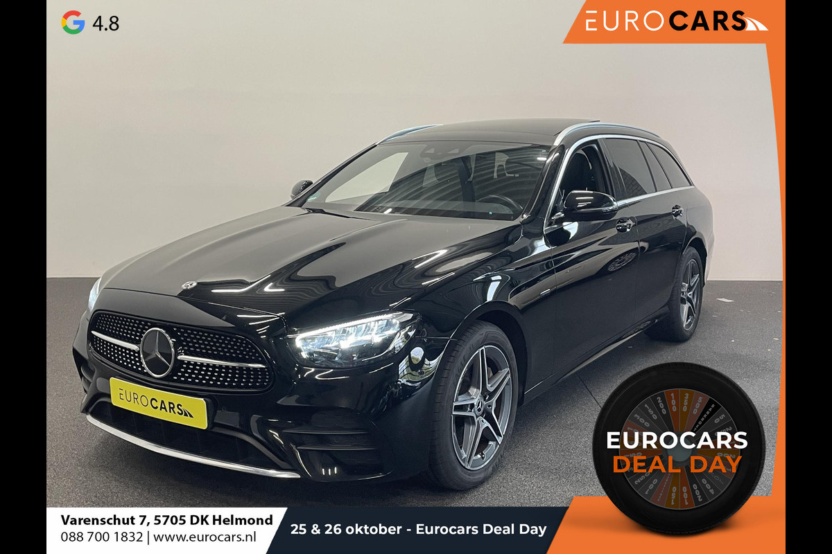 Mercedes-Benz E-Klasse 300e PHEV AMG Line Auto. Estate Panoramadak Navigatie Appel Carplay/ Android Auto Parkeersensoren Cruise Control Led Burmester Soundsystem Sfeerverlichting Elektrische achterklep Climate Control Mercedes-Benz E-Klasse 300e PHEV AMG Line Auto. Estate Panoramadak Navigatie Appel Carplay/ Android Auto Parkeersensoren Cruise Control Led Burmester Soundsystem Sfeerverlichting Elektrische achterklep Climate Control