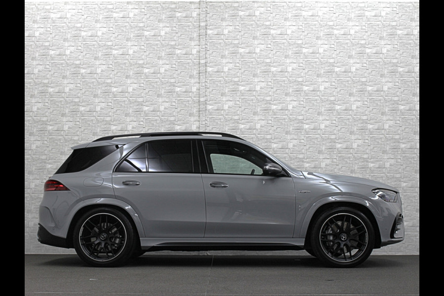Mercedes-Benz GLE AMG 53 Hybrid | Nieuw! | Panorama | 360 Camera | ACC | Stoelventilatie | Burmester | Alpine-Grijs | Multi-Beam LED | Stoelverwarming V+A | Keyless-Go | Head-Up | AMG Drive-Unit | Trekhaak | 4-Zone Clima | Luchtvering | 22 inch | Magic-Vision | Standkachel | Carplay |