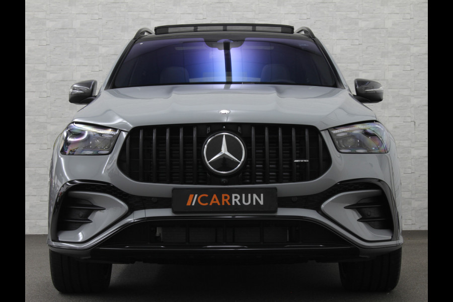 Mercedes-Benz GLE AMG 53 Hybrid | Nieuw! | Panorama | 360 Camera | ACC | Stoelventilatie | Burmester | Alpine-Grijs | Multi-Beam LED | Stoelverwarming V+A | Keyless-Go | Head-Up | AMG Drive-Unit | Trekhaak | 4-Zone Clima | Luchtvering | 22 inch | Magic-Vision | Standkachel | Carplay |
