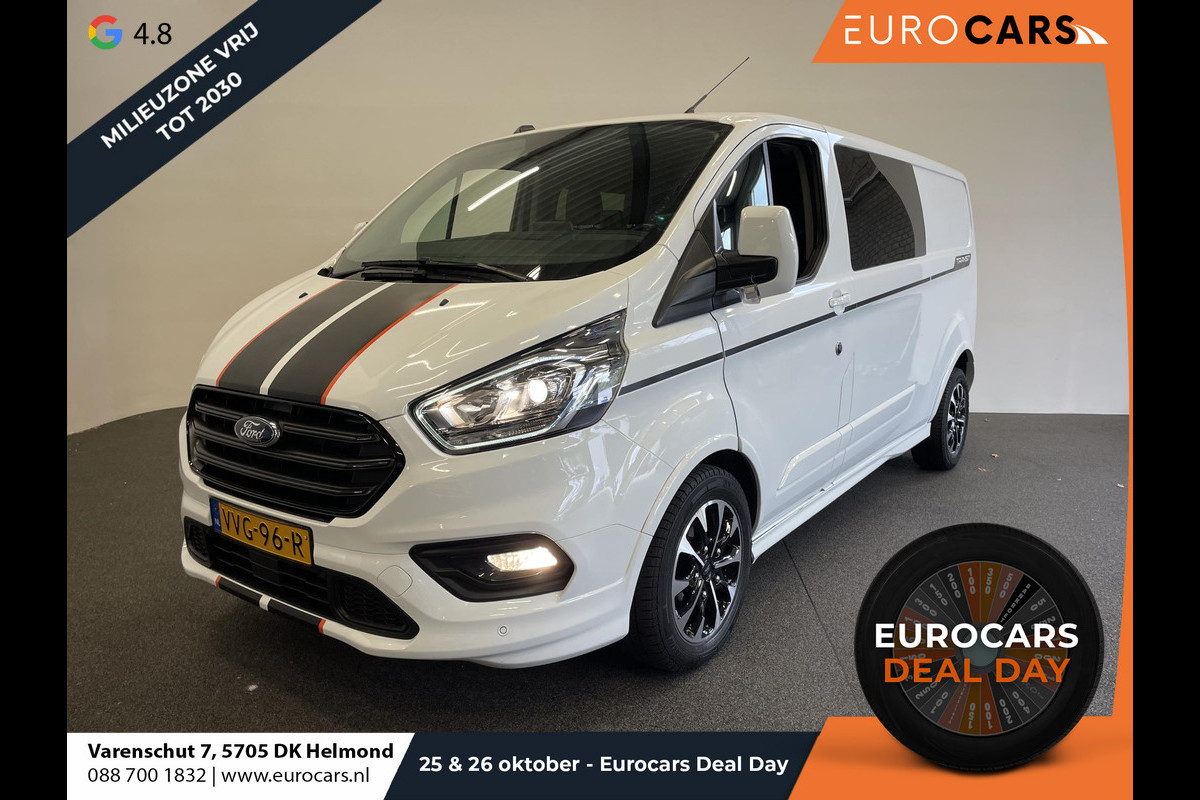 Ford Transit Custom 320 2.0 TDCI L2H1 170PK Sport Automaat Dubbele Cabine Airco Cruise Control Bluetooth Navi Trekhaak Ford Transit Custom 320 2.0 TDCI L2H1 170PK Sport Automaat Dubbele Cabine Airco Cruise Control Bluetooth Navi Trekhaak