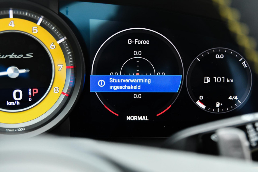 Porsche 911 3.8 Turbo S. Keramisch, Racing Yellow, Burmester, Alcantara hemel, PDCC, Sportuitl, Pano, ACC, 18 Weg, Dodeh, Camera!