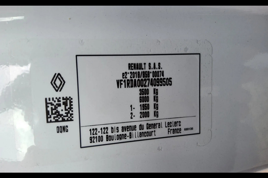 Renault Master 130.35 EURO 6 L3H2 GESLOTEN - WIT - V-06-LLF - BPM VRIJ!