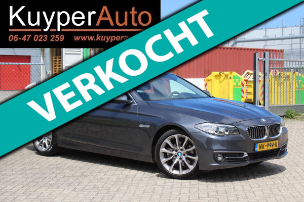 BMW 5 Serie 520i Luxury Edition NAP AUTOMAAT VOL LEDER MULTI MEDIA DEALER ONDERHOUDEN BMW 5 Serie 520i Luxury Edition NAP AUTOMAAT VOL LEDER MULTI MEDIA DEALER ONDERHOUDEN