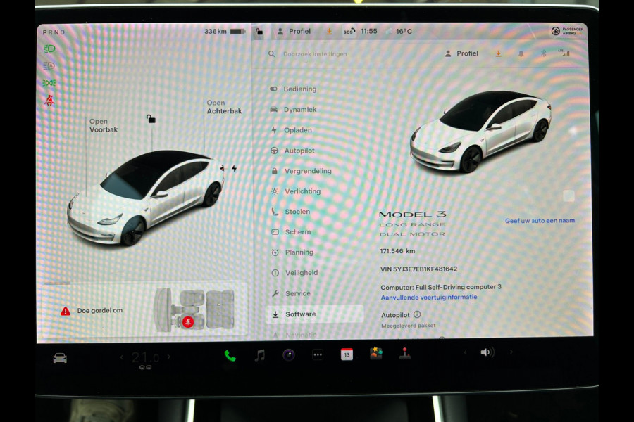 Tesla Model 3 Long Range AWD 75 kWh 84% SOH Trekhaak (1.000kg) Rijklaarprijs!