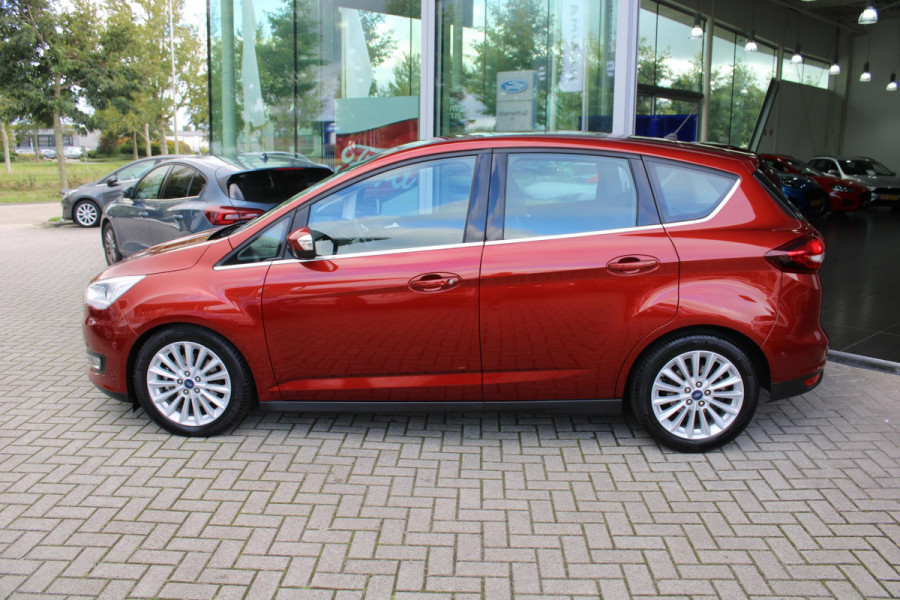 Ford C-MAX 1.5 EcoBoost 150 PK Titanium | Trekhaak | Adaptieve Cruise Control | Camera | PDC V+A | Navigatie | Climate Control | Voorruitverwarming | 17 INCH Lichtmetalen Velgen | Dealeronderhouden