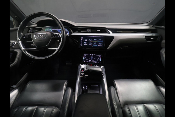 Audi e-tron e-tron 55 quattro advanced 95 kWh [TREKHAAK AFNEEMBAAR, APPLE CARPLAY, ANDROID, MEMORY SEATS, CAMERA, ADAPTIVE CRUISE, VOL LEDER, STOELVERWARMING, CLIMATE, NIEUWSTAAT]