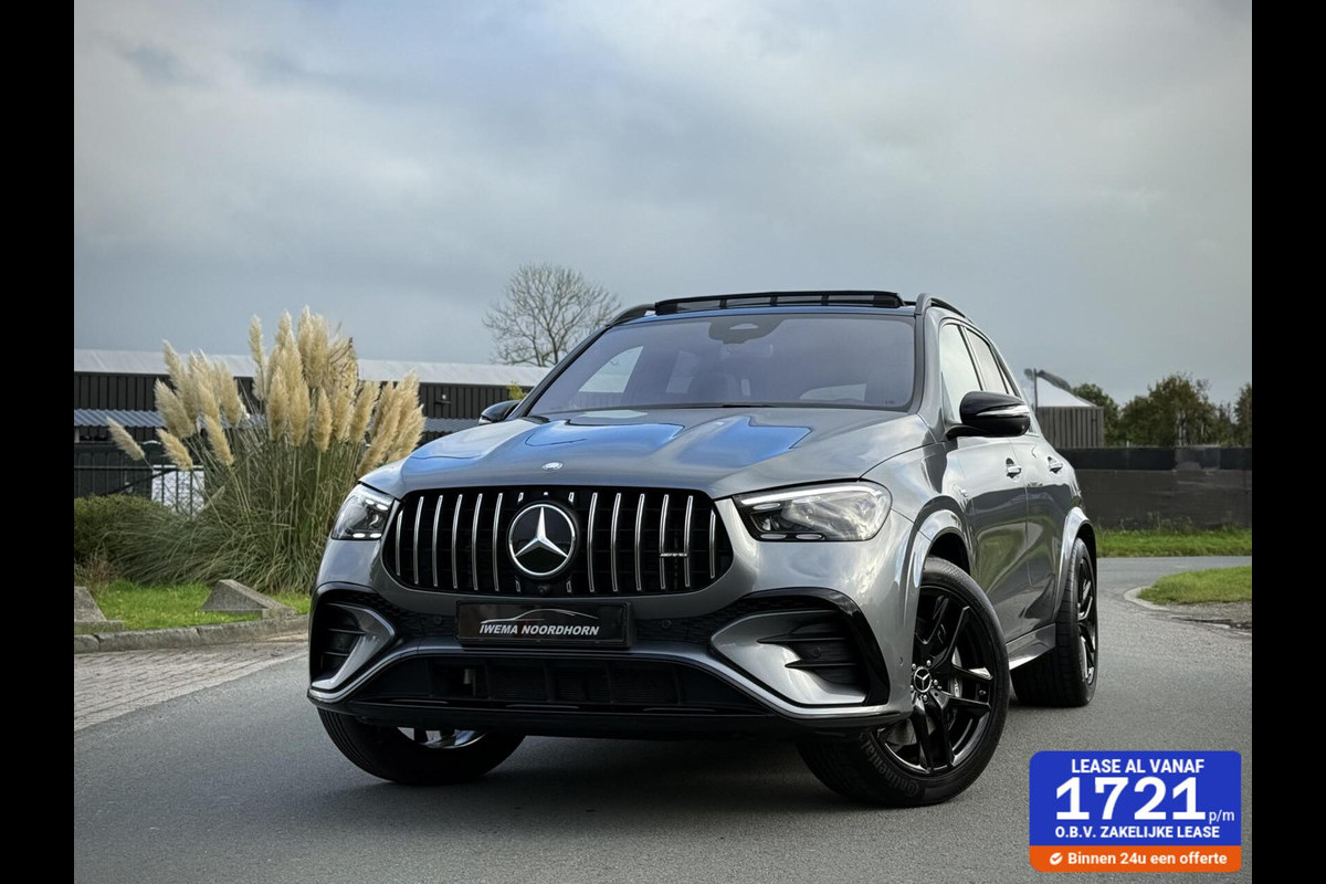 Mercedes-Benz GLE AMG 53 Hybrid 4MATIC+ 585pk Panoramadak|Softclose doors|Camera 360°|Burmester®|Nightpakket|Luchtvering Mercedes-Benz GLE AMG 53 Hybrid 4MATIC+ 585pk Panoramadak|Softclose doors|Camera 360°|Burmester®|Nightpakket|Luchtvering