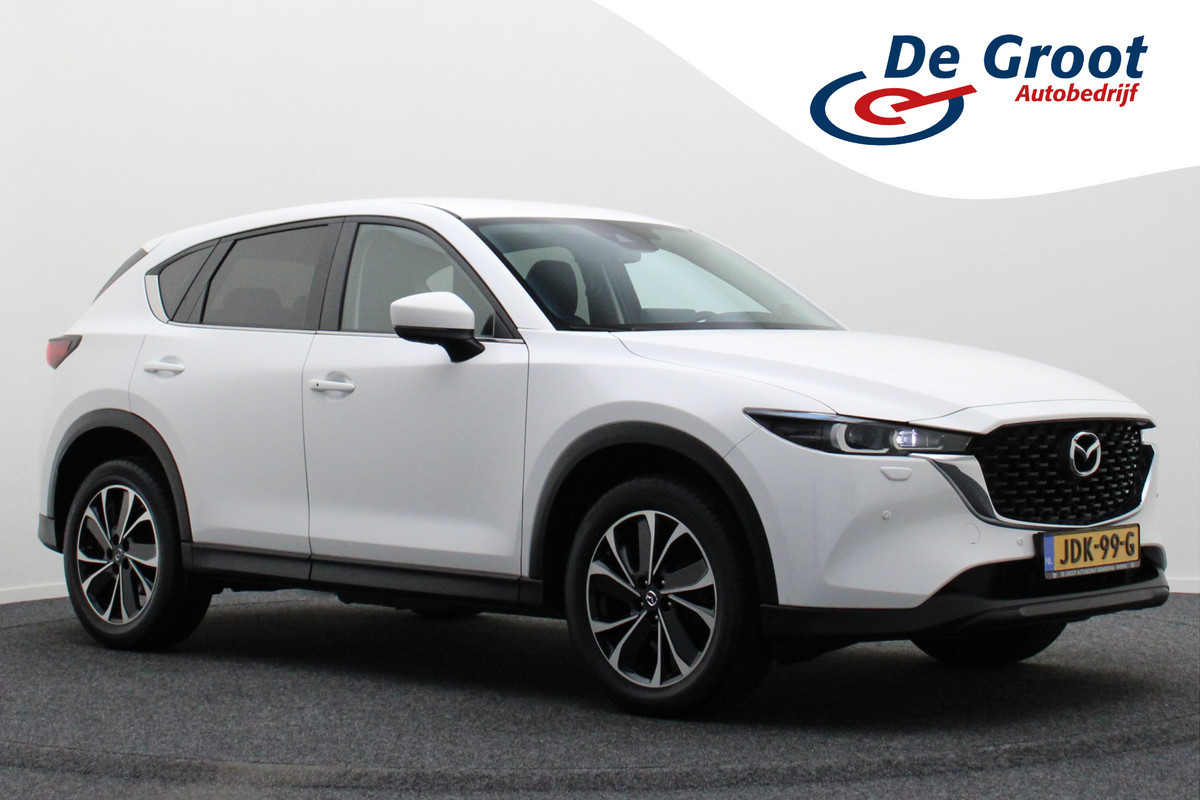 Mazda CX-5 2.0 e-SkyActiv-G M 165 Advantage 360° Camera, Head-Up, Cruise, Verwarmd Stuurwiel, Apple Carplay, 19'' Mazda CX-5 2.0 e-SkyActiv-G M 165 Advantage 360° Camera, Head-Up, Cruise, Verwarmd Stuurwiel, Apple Carplay, 19''