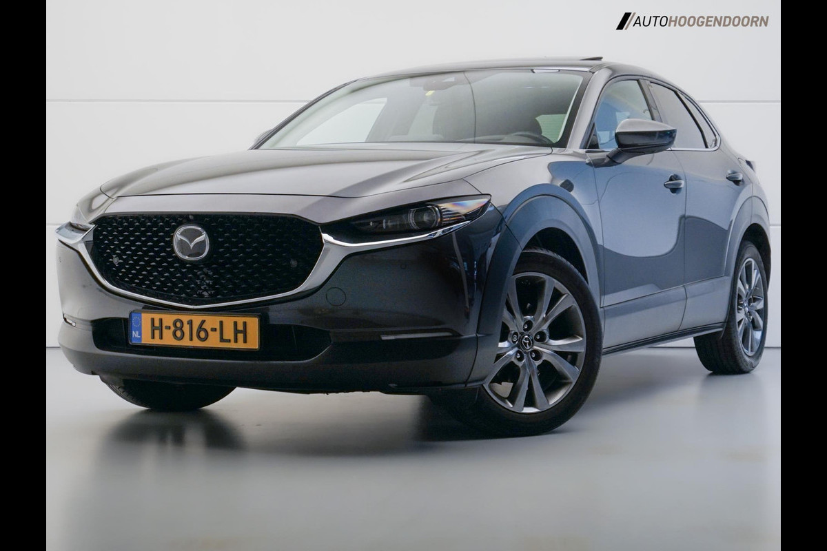 Mazda CX-30 2.0 e-SkyActiv-X M Hybrid Luxury (APPLE CARPLAY,HEAD-UP DISPLAY,SCHUIFDAK,BOSE,KEYLESS,DODEHOEK,360 CAMERA,TREKHAAK) Mazda CX-30 2.0 e-SkyActiv-X M Hybrid Luxury (APPLE CARPLAY,HEAD-UP DISPLAY,SCHUIFDAK,BOSE,KEYLESS,DODEHOEK,360 CAMERA,TREKHAAK)