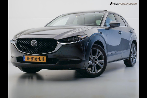 Mazda CX-30 2.0 e-SkyActiv-X M Hybrid Luxury (APPLE CARPLAY,HEAD-UP DISPLAY,SCHUIFDAK,BOSE,KEYLESS,DODEHOEK,360 CAMERA,TREKHAAK)
