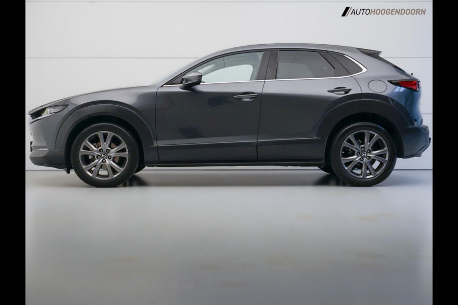 Mazda CX-30 2.0 e-SkyActiv-X M Hybrid Luxury (APPLE CARPLAY,HEAD-UP DISPLAY,SCHUIFDAK,BOSE,KEYLESS,DODEHOEK,360 CAMERA,TREKHAAK)