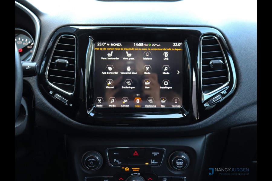 Jeep Compass 1.4 MultiAir Opening Ed. Plus | Leder | Navigation & Sound Pakket | Ambiente Verlichting | Apple Car Play/Android Auto | Adapt.  Winter Pakket | Elektr. Stoelen met geheugen | Trekhaak | Benzine/LPG