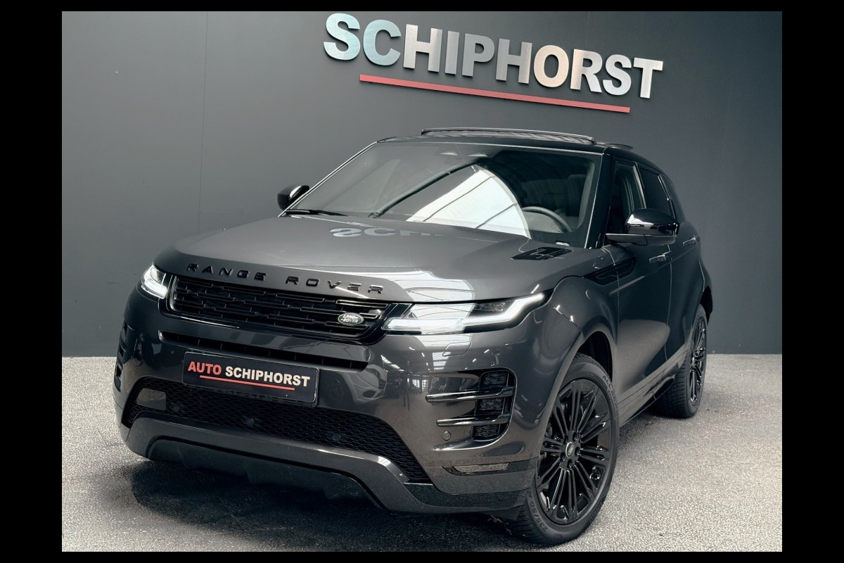 Land Rover Range Rover Evoque P270e Dynamic SE Limited EditionBlack PackPanoramadak ACCMeridian SoundStoel+Stuurverwarming Land Rover Range Rover Evoque P270e Dynamic SE Limited EditionBlack PackPanoramadak ACCMeridian SoundStoel+Stuurverwarming