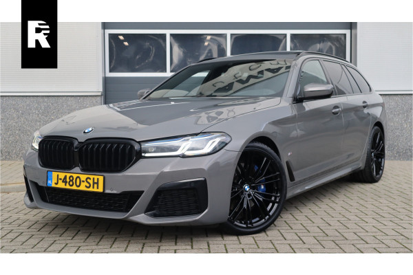 BMW 5 Serie Touring 530i High Executive M-Sport 20inch / Bernina Grau / Pano / Camera / Laser