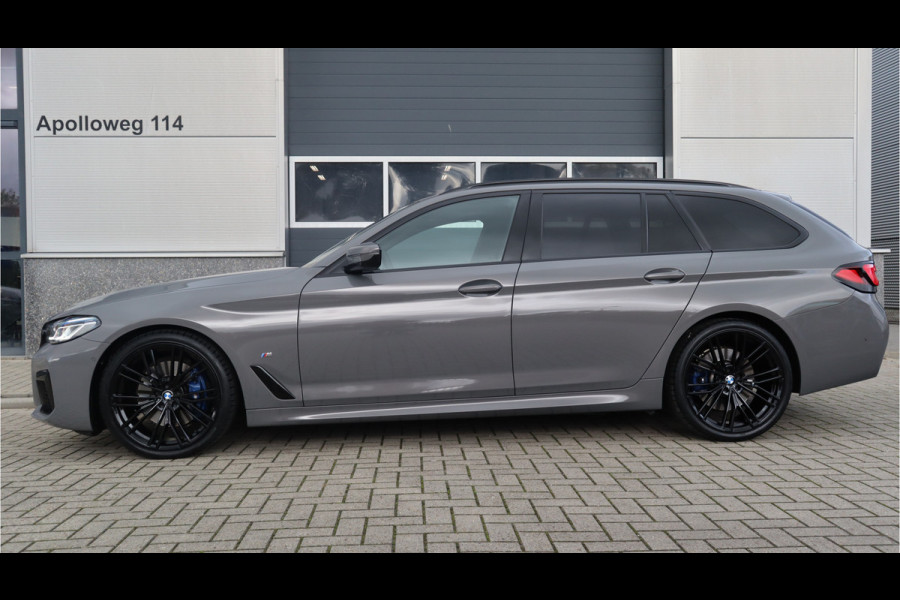 BMW 5 Serie Touring 530i High Executive M-Sport 20inch / Bernina Grau / Pano / Camera / Laser