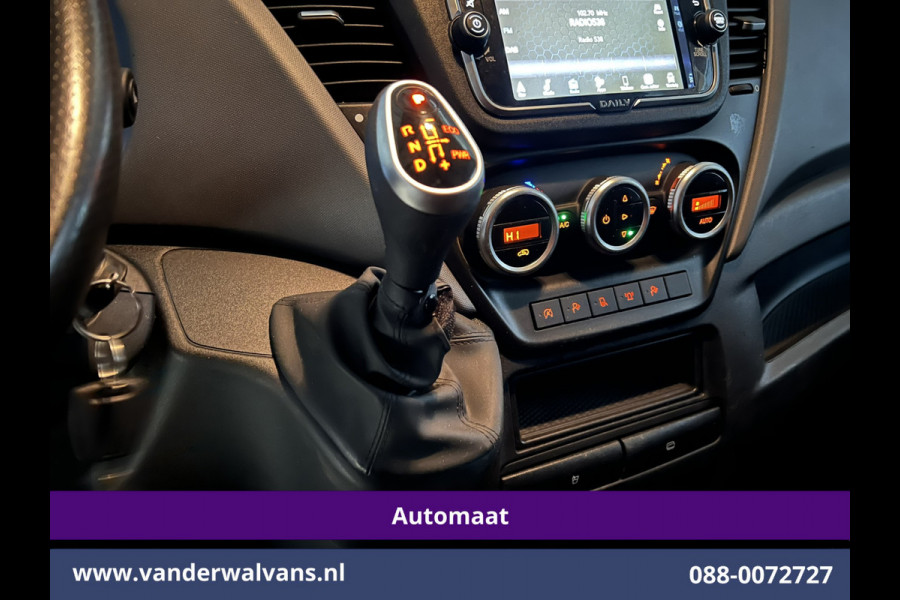 Iveco Daily 35S16V 157pk Automaat 3500kg Trekhaak L2H1 inrichting Automaat Euro6 Airco | Camera | Navigatie Cruisecontrol, Omvormer, LED, Chauffeursstoel, Bijrijdersbank