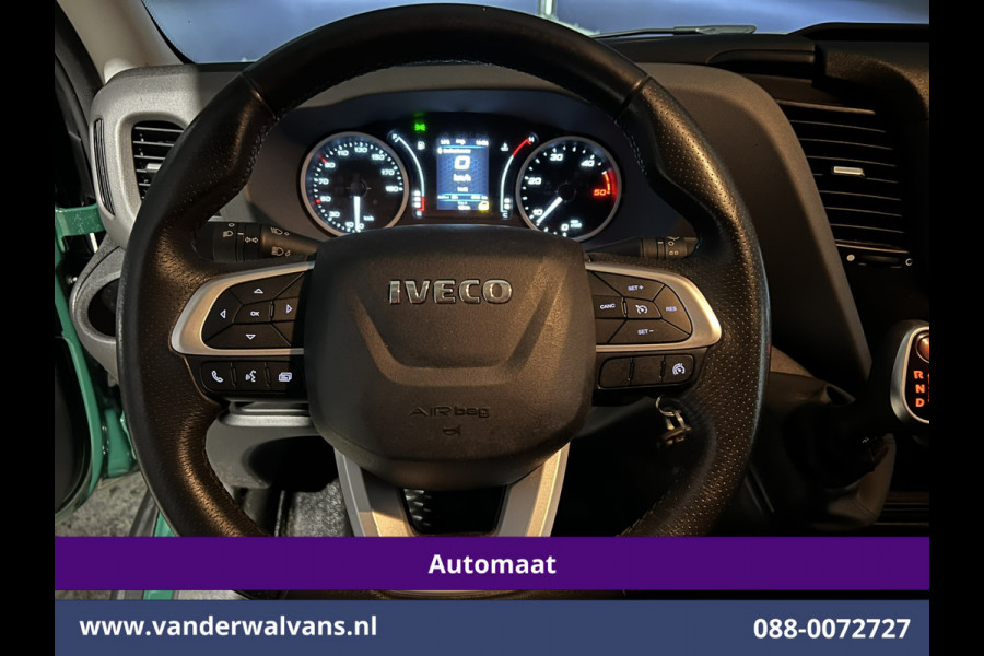 Iveco Daily 35S16V 157pk Automaat 3500kg Trekhaak L2H1 inrichting Automaat Euro6 Airco | Camera | Navigatie Cruisecontrol, Omvormer, LED, Chauffeursstoel, Bijrijdersbank