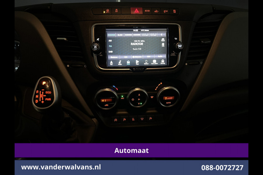 Iveco Daily 35S16V 157pk Automaat 3500kg Trekhaak L2H1 inrichting Automaat Euro6 Airco | Camera | Navigatie Cruisecontrol, Omvormer, LED, Chauffeursstoel, Bijrijdersbank