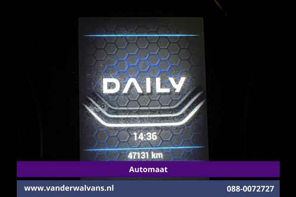 Iveco Daily 35S16V 157pk Automaat 3500kg Trekhaak L2H1 inrichting Automaat Euro6 Airco | Camera | Navigatie Cruisecontrol, Omvormer, LED, Chauffeursstoel, Bijrijdersbank