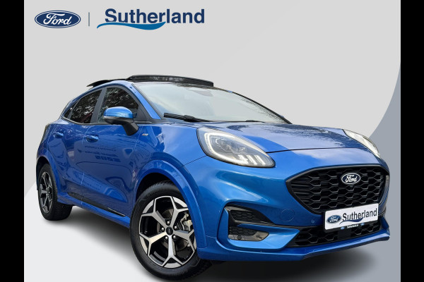 Ford Puma 1.0 EcoBoost Hybrid ST-Line Automaat 125pk | Panoramadak | Trekhaak afneembaar | Winter Pack | Adaptive cruise control  | Elektrische achterklep | Matrix LED | Keyless Entry | Navigatiesysteem | Privacy glass