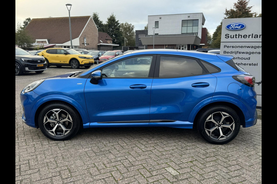 Ford Puma 1.0 EcoBoost Hybrid ST-Line Automaat 125pk | Panoramadak | Trekhaak afneembaar | Winter Pack | Adaptive cruise control  | Elektrische achterklep | Matrix LED | Keyless Entry | Navigatiesysteem | Privacy glass