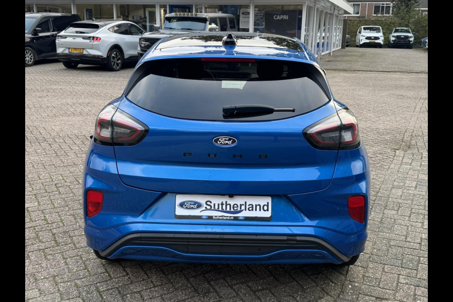 Ford Puma 1.0 EcoBoost Hybrid ST-Line Automaat 125pk | Panoramadak | Trekhaak afneembaar | Winter Pack | Adaptive cruise control  | Elektrische achterklep | Matrix LED | Keyless Entry | Navigatiesysteem | Privacy glass
