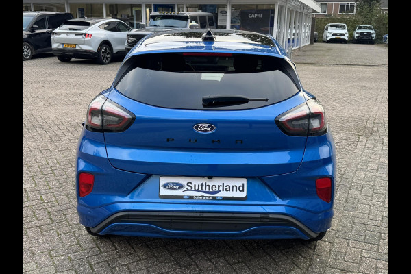 Ford Puma 1.0 EcoBoost Hybrid ST-Line Automaat 125pk | Panoramadak | Trekhaak afneembaar | Winter Pack | Adaptive cruise control  | Elektrische achterklep | Matrix LED | Keyless Entry | Navigatiesysteem | Privacy glass