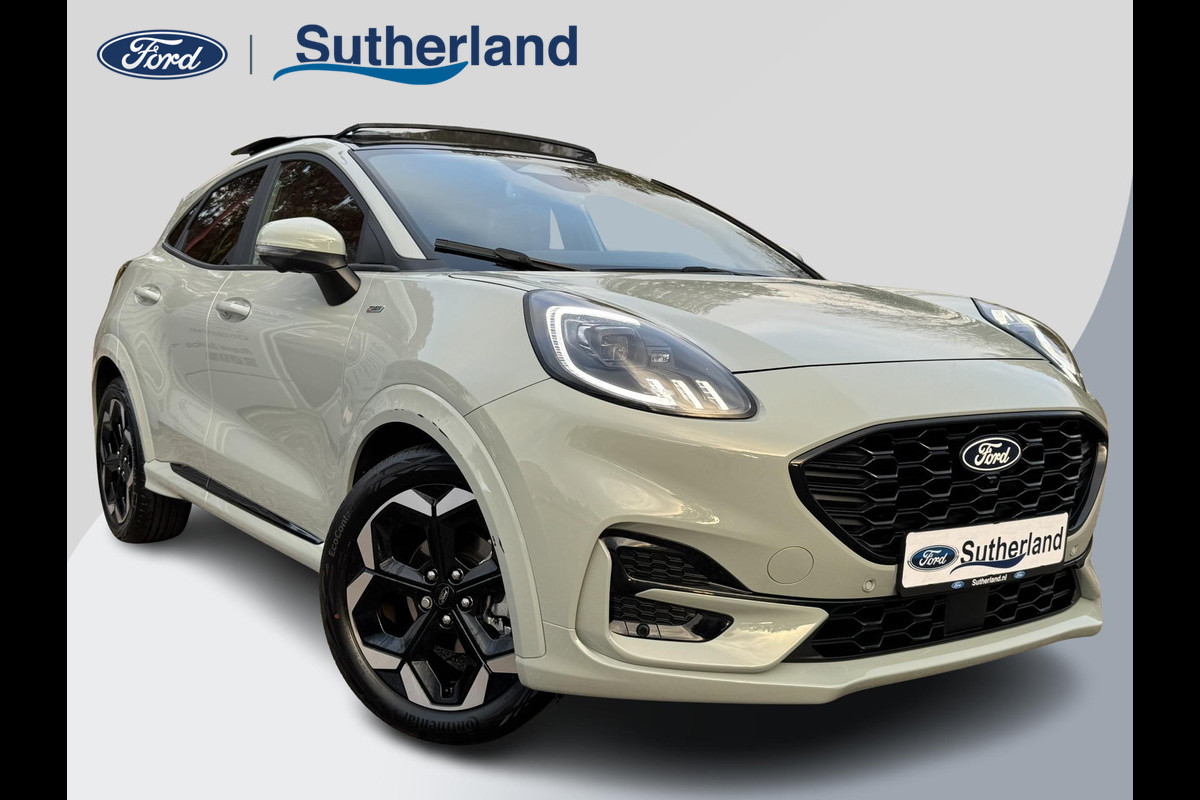 Ford Puma 1.0 EcoBoost Hybrid ST-Line X 155pk Automaat |  Panoramadak | Afneembare trekhaak | Winter Pack | Adaptive cruise control | 360 graden camera | Bang&Olufsen | Elektrsiche achterklep | Matrix LED