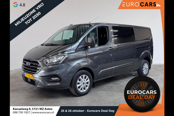 Ford Transit Custom 300 2.0 TDCI L2H1 Limited Dubbele Cabine Navigatie Airco 2 Schuifdeuren Trekhaak Parkeersensoren Carplay DAB