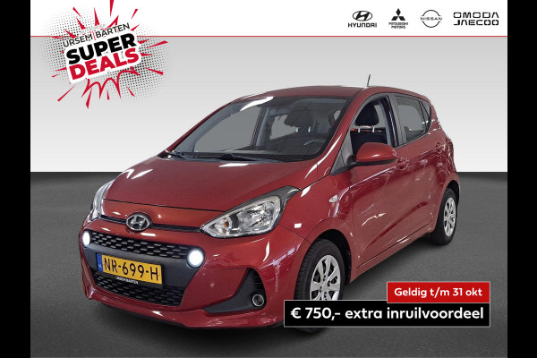 Hyundai i10 1.0i Comfort Incl. Airco | Apple CarPlay & Android Auto | Cruise control | Navigatie