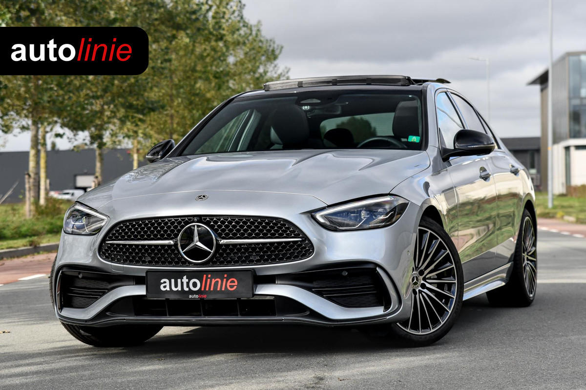 Mercedes-Benz C-Klasse 180 AMG Night ed. Pano, Memory, 360, Dodeh, Sfeer, CarPlay! Mercedes-Benz C-Klasse 180 AMG Night ed. Pano, Memory, 360, Dodeh, Sfeer, CarPlay!