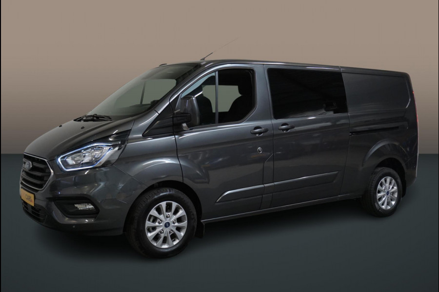 Ford Transit Custom 300 2.0 TDCI L2H1 Limited Dubbele Cabine Automaat Navi Airco 2 Schuifdeuren Trekhaak PDC Carplay DAB