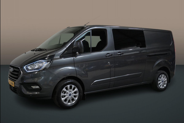 Ford Transit Custom 300 2.0 TDCI L2H1 Limited Dubbele Cabine Automaat Navi Airco 2 Schuifdeuren Trekhaak PDC Carplay DAB