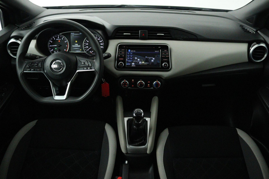 Nissan Micra 1.0L Acenta (PARKEERSENSOREN, ACHTERUITRIJCAMERA, CRUISE CONTROL, NAVIGATIE, BOSE AUDIO, GOED ONDERHOUDEN)