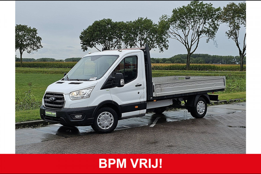 Ford Transit 350 2.0 TDCI L3 Open Laadbak Airco Euro6 131 PK Oh-Historie 1e Eigenaar!