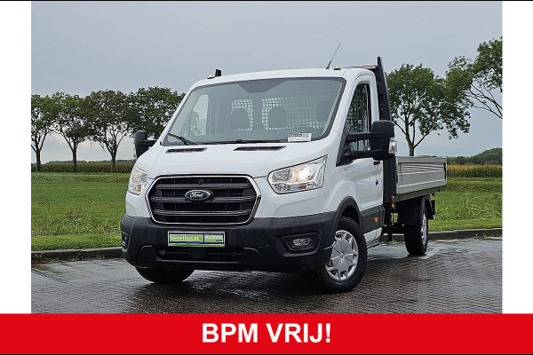 Ford Transit 350 2.0 TDCI L3 Open Laadbak Airco Euro6 131 PK Oh-Historie 1e Eigenaar!