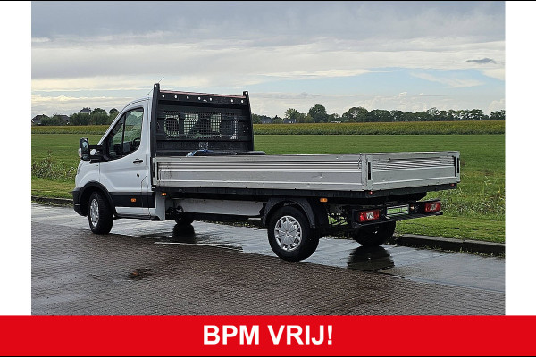 Ford Transit 350 2.0 TDCI L3 Open Laadbak Airco Euro6 131 PK Oh-Historie 1e Eigenaar!