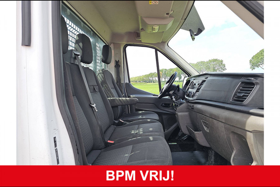 Ford Transit 350 2.0 TDCI L3 Open Laadbak Airco Euro6 131 PK Oh-Historie 1e Eigenaar!