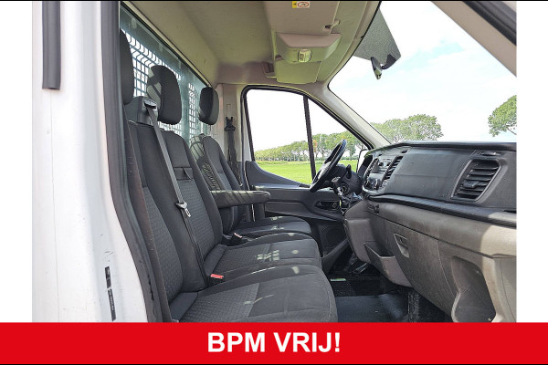 Ford Transit 350 2.0 TDCI L3 Open Laadbak Airco Euro6 131 PK Oh-Historie 1e Eigenaar!