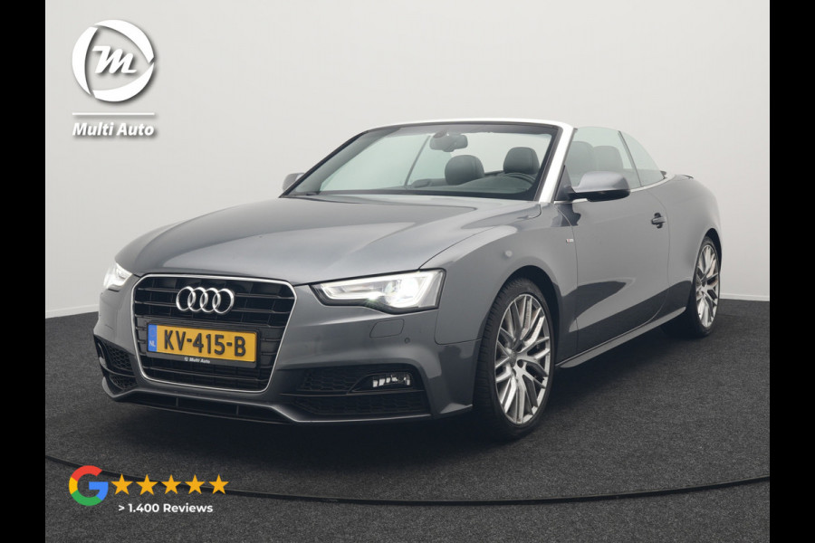 Audi A5 Cabriolet 1.8 TFSI S Line Automaat 177pk Dealer O.H | S Line Interieur & Exterieur | Bang & Olufsen | Cruise Control | Lederen Sportstoelen Verwarmd | Nekverwarming | 19" L.M | Navigatie | DAB |