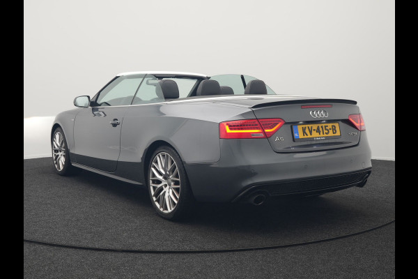 Audi A5 Cabriolet 1.8 TFSI S Line Automaat 177pk Dealer O.H | S Line Interieur & Exterieur | Bang & Olufsen | Cruise Control | Lederen Sportstoelen Verwarmd | Nekverwarming | 19" L.M | Navigatie | DAB |