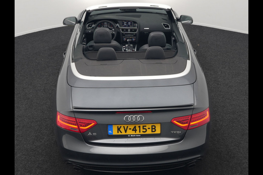 Audi A5 Cabriolet 1.8 TFSI S Line Automaat 177pk Dealer O.H | S Line Interieur & Exterieur | Bang & Olufsen | Cruise Control | Lederen Sportstoelen Verwarmd | Nekverwarming | 19" L.M | Navigatie | DAB |