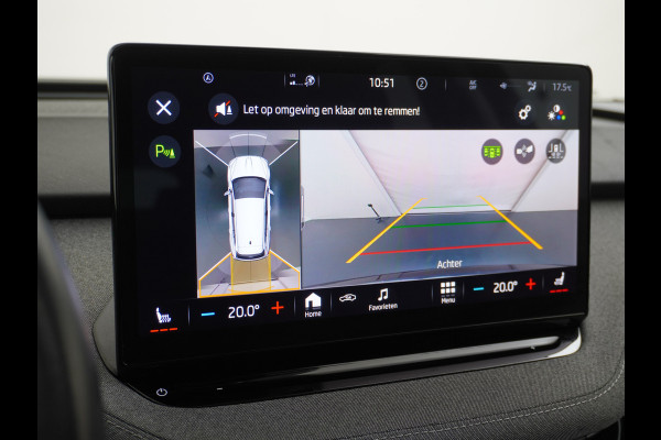 Škoda ENYAQ iV 80 Adaptive Cr. Pano-dak 360° Matrix-Led PDC-a+v Camera Apple Carplay Android Auto Navi Ecc Keyless Stuur+Stoelverwarming+1/2 Le Assistentie Pakket Climate-pakket Comfort-pakket E-call Keyless Licht-pakket Led Matrix 1e Eig.Orig.Nederlandse Auto Grootste Accupakket 11kw thuisladen SOH 92% ruim 55.000 nieuw