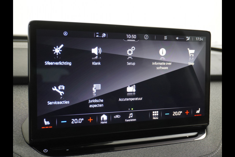 Škoda ENYAQ iV 80 Adaptive Cr. Pano-dak 360° Matrix-Led PDC-a+v Camera Apple Carplay Android Auto Navi Ecc Keyless Stuur+Stoelverwarming+1/2 Le Assistentie Pakket Climate-pakket Comfort-pakket E-call Keyless Licht-pakket Led Matrix 1e Eig.Orig.Nederlandse Auto Grootste Accupakket 11kw thuisladen SOH 92% ruim 55.000 nieuw