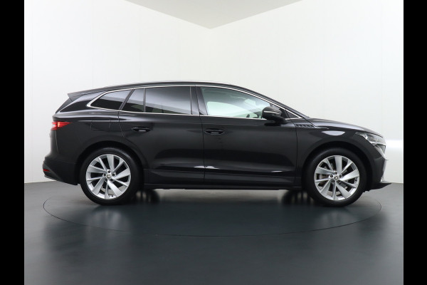 Škoda ENYAQ iV 80 Adaptive Cr. Pano-dak 360° Matrix-Led PDC-a+v Camera Apple Carplay Android Auto Navi Ecc Keyless Stuur+Stoelverwarming+1/2 Le Assistentie Pakket Climate-pakket Comfort-pakket E-call Keyless Licht-pakket Led Matrix 1e Eig.Orig.Nederlandse Auto Grootste Accupakket 11kw thuisladen SOH 92% ruim 55.000 nieuw